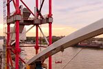 Stadsbrug Nijmegen - Ophijsen boog hoofdoverspanning